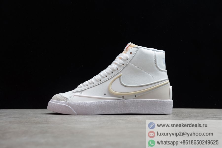 NIKE Blazer Mid 77 VNTG Suede Mix 853508 All White Unisex Shoes
